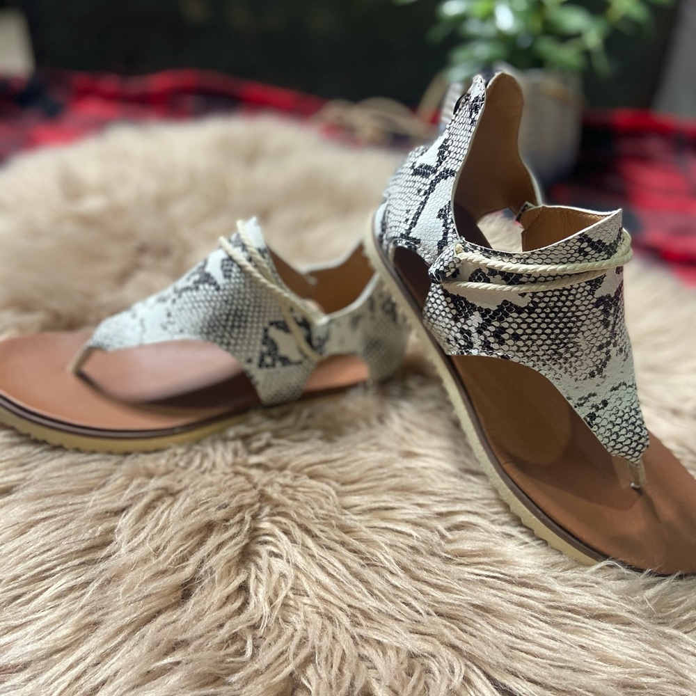 Snakeskin sandals
